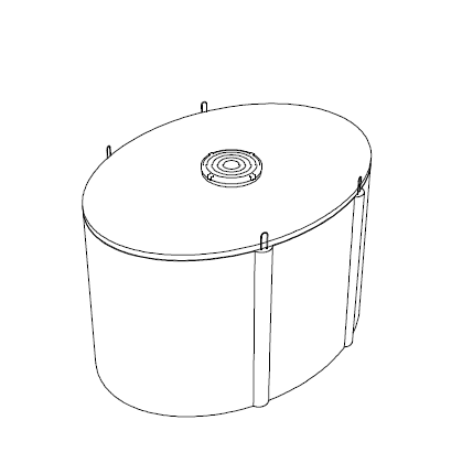 Citerne à eau 10000 L ovale