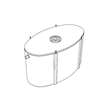 Septische put alle waters 15000 L ovaal smal